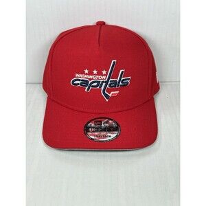 New Era Washington Capitals 9FIFTY A-Frame SnapBack Red Team Logo Hat Cap NWT